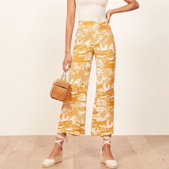 Reformation Pants - Reformation Clare Renaissance Print Pant